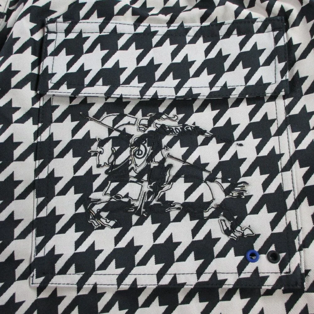 Burberry Mens Houndstooth Pants Workwear Elasticated Waist Loose Size Large NWT - Picture 10 of 14